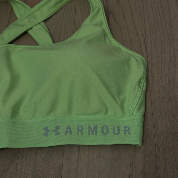 Under Armour Mid Crossback Sports Bra - Picture 3 of 7